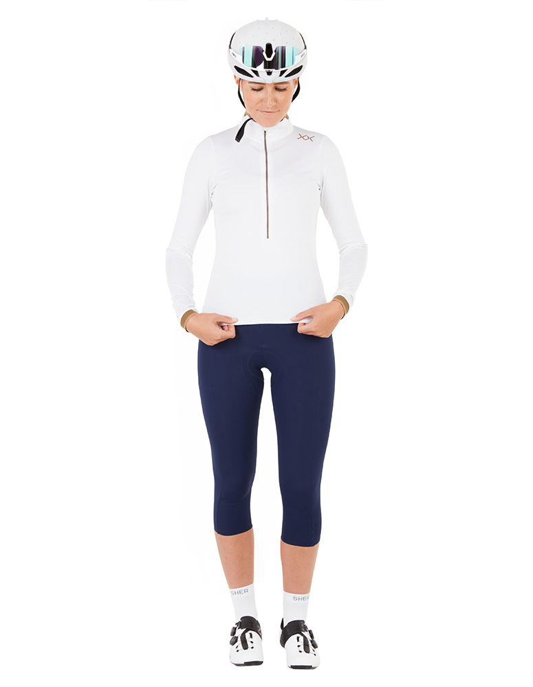 Freccia Women’S 3/4 Cycling Tights Sher Blue